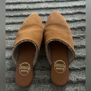 Andre Assous Shearling lined Mules